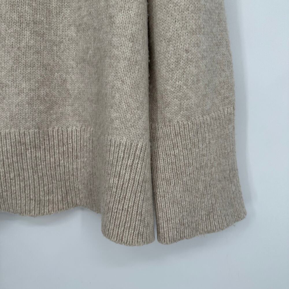 Ralph Lauren Chunky Knit Turtleneck Sweater Preppy Classic Cozy Oversized Beige - Picture 9 of 12